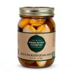 Charleston Favorites Spicy Pickled Quail Eggs Gourmet Snack-0