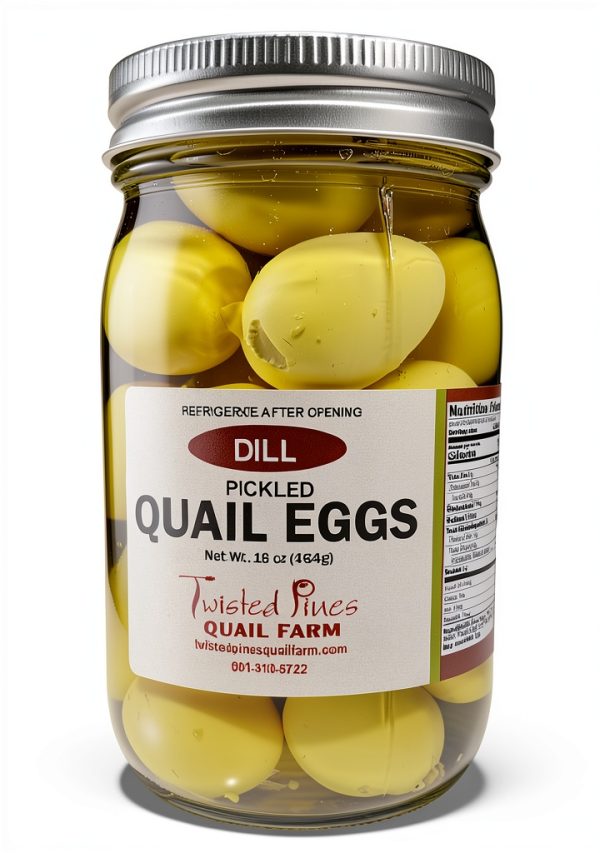 Twisted Pines Pickled Quail Eggs Garlic Dill Snack-0