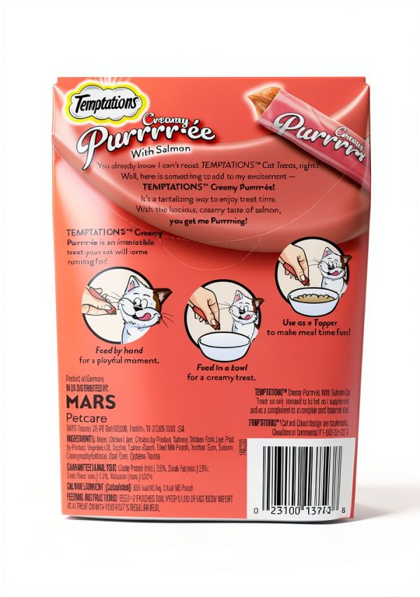 Salmon Temptations Creamy Puree Wet Cat Treats Mars Petcare-1