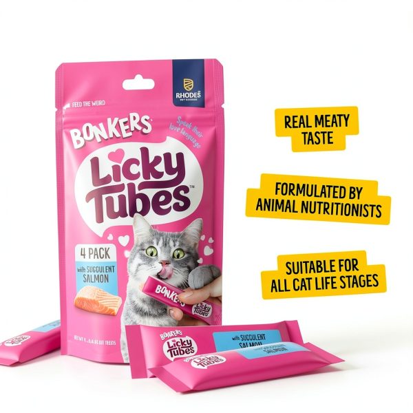 Salmon Lickable Treats for Cats by ZURU Pet Supplies-1