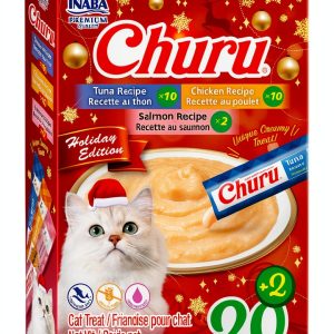 Inaba Churu Cat Treat Paste 91% Moisture Real Chicken Tuna LEP2501-0