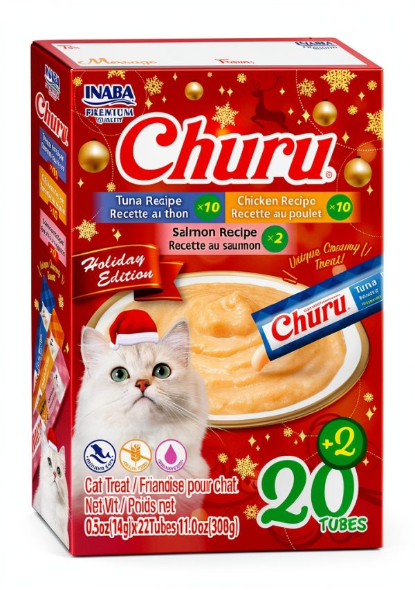Inaba Churu Cat Treat Paste 91% Moisture Real Chicken Tuna LEP2501-0