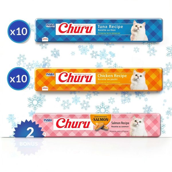Inaba Churu Cat Treat Paste 91% Moisture Real Chicken Tuna LEP2501-2