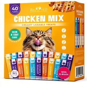 Cat Treat Paste Chicken Mix 20 & 40 Sticks by Beloved Pets-0