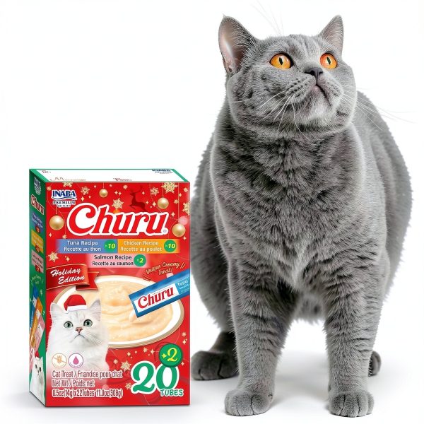 Inaba Churu Cat Treat Paste 91% Moisture Real Chicken Tuna LEP2501-3