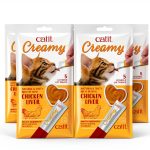 Rolf C Hagen Chicken & Liver Lickable Cat Treat Tubes 0.5oz Pack of 30-0