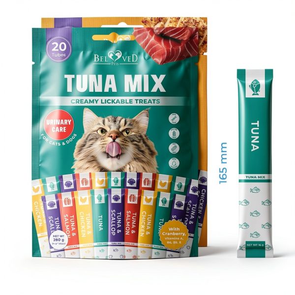 Beloved Pets Tuna Mix Cat Treat Paste 10 Ounce Tube Grain Free Urinary-6