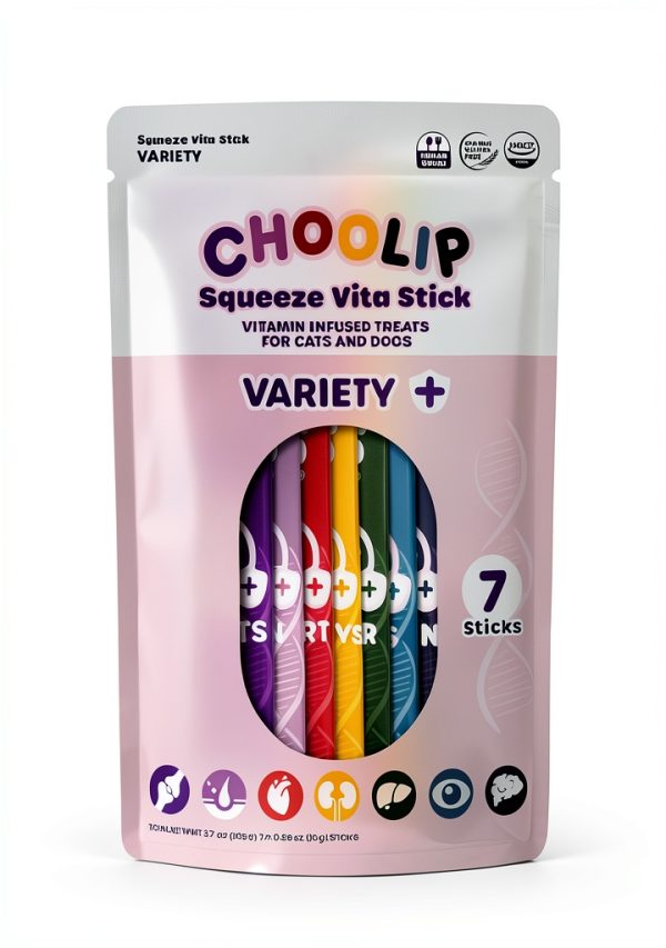 Choolip Vet-Formulated Lickable Treats for Cats & Dogs 0.53oz Pack-0