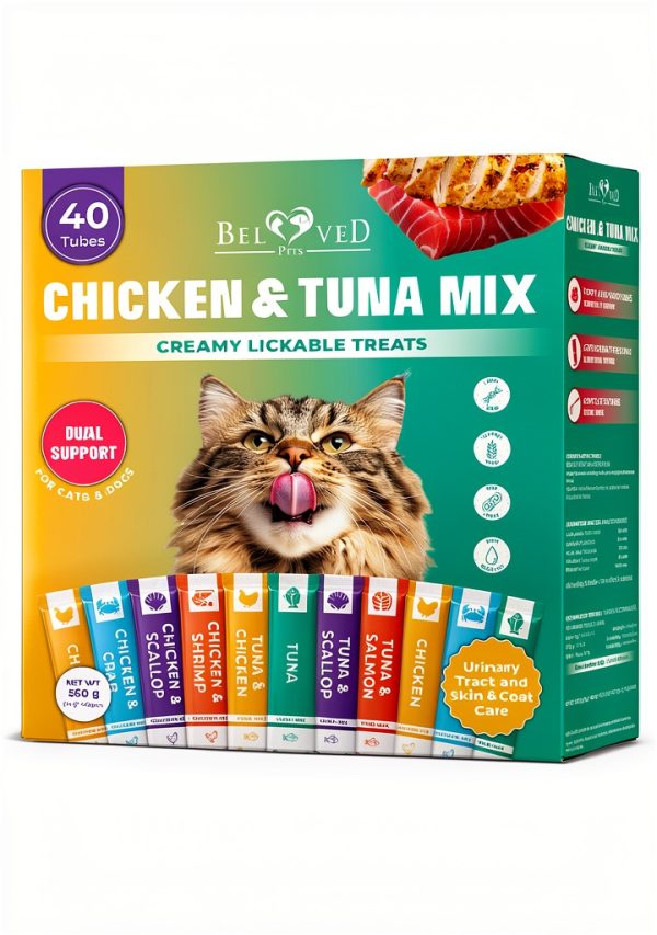 Beloved Pets Tuna Mix Cat Treat Paste 10 Ounce Tube Grain Free Urinary-0