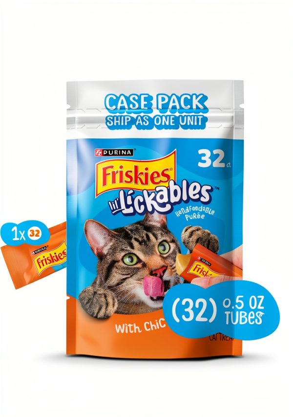 Purina Chicken Cat Treat Tube 0.5oz Lickable Snack for Hydration-8