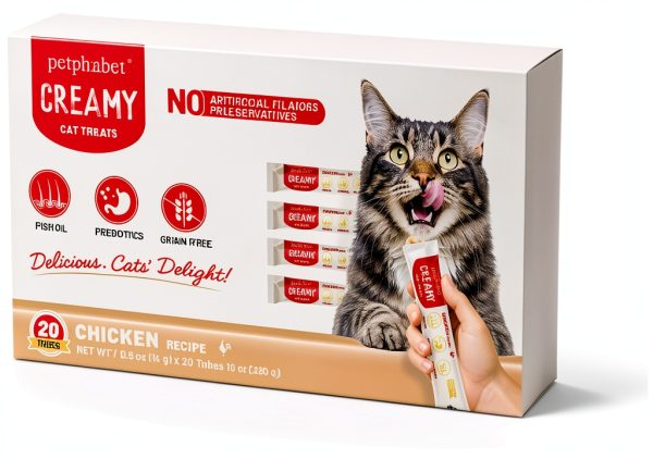 Petphabet Cat Treat Paste 20 Tube Pack 0.5oz Chicken Salmon Tuna-0