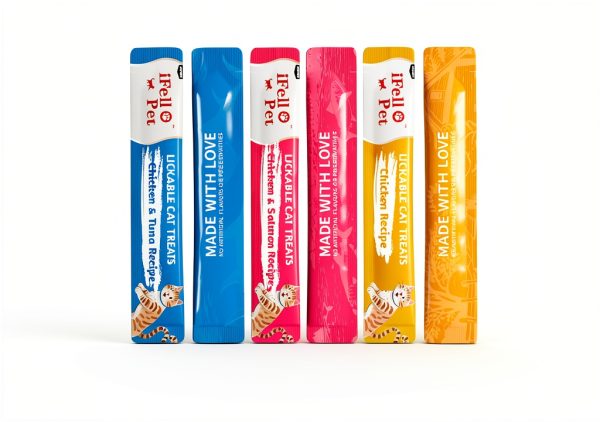 Cat Treats IFELLO PET Wet Treat Paste 12 Count Variety Pack-2