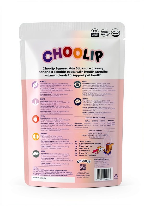 Choolip Vet-Formulated Lickable Treats 0.53 Ounce Pack for Cats & Dogs-7