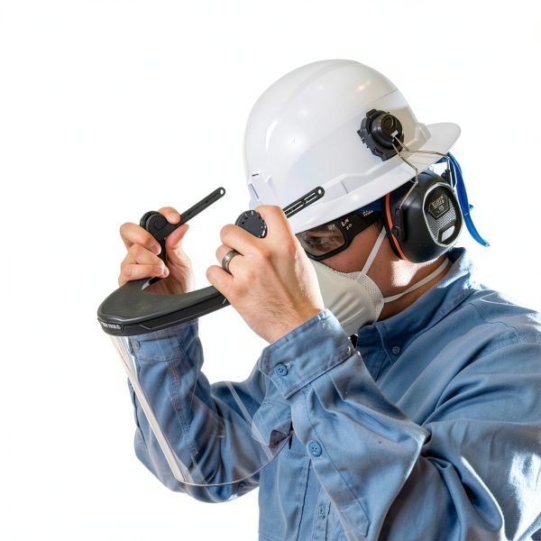 Klein Tools Full Brim Hard Hat Face Shield Clear Impact Anti Fog-8