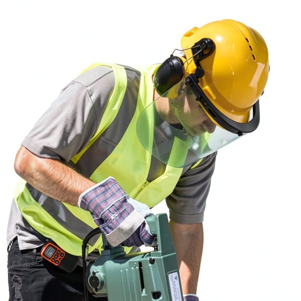NEIKO Forestry Helmet 53880A Yellow Chainsaw Safety Face Shield with-5