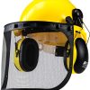 NEIKO Forestry Helmet 53880A Yellow Chainsaw Safety Face Shield with-0