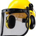 NEIKO Forestry Helmet 53880A Yellow Chainsaw Safety Face Shield with-0