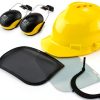 NEIKO Forestry Helmet 53880A Yellow Chainsaw Safety Face Shield with-7