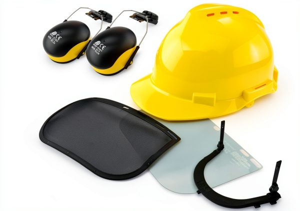 NEIKO Forestry Helmet 53880A Yellow Chainsaw Safety Face Shield with-7