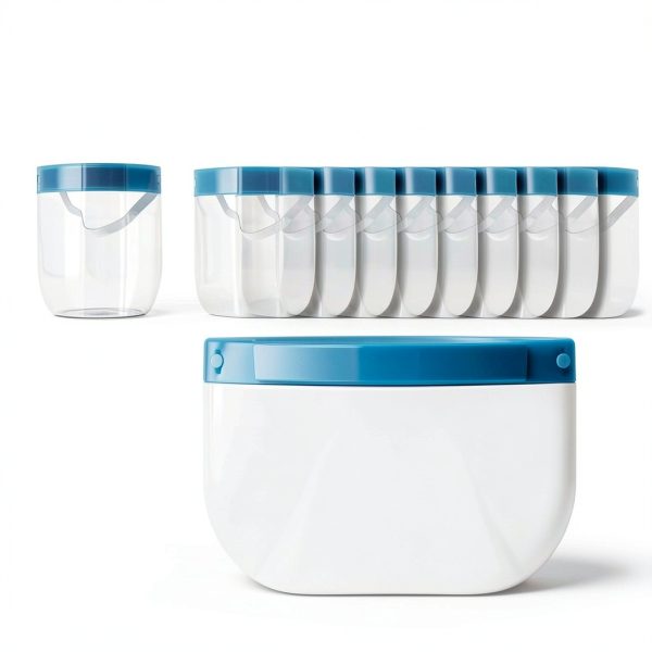 Safety Face Shield TCP Global Ultra Clear Full Face FS-10 Blue 10 Pack-1