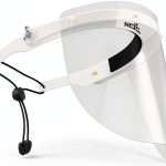 Protective Face Shield NoCry Headband Flip-Up Hinges White-0