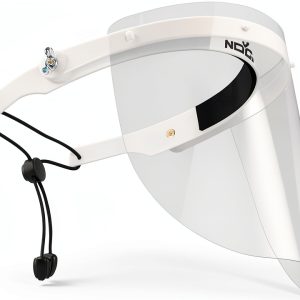 Protective Face Shield NoCry Headband Flip-Up Hinges White-0