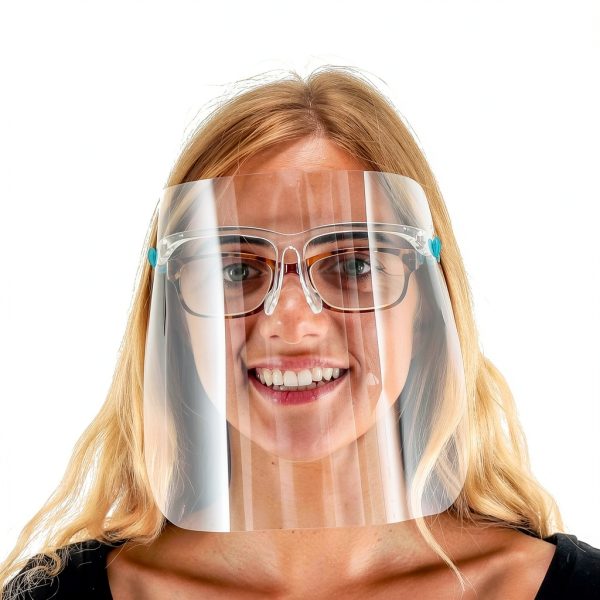 Safety Face Shield TCP Global 4 Pack Ultra Clear with Glasses Frames-3