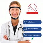 funluck 2pcs Full Face Shield SXFG-01 Reusable Plastic Black-0