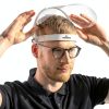 Protective Face Shield NoCry Headband Flip-Up Hinges White-4