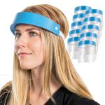 Safety Face Shield TCP Global Ultra Clear Full Face FS-10 Blue 10 Pack-0