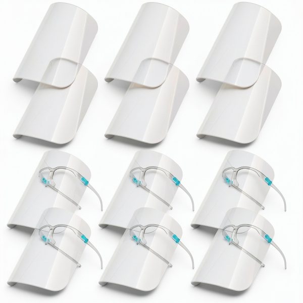salipt Face Shields Set with 6 Reusable Glassesand and 12 Replaceable Anti Fog Shields for Man and Women to Protect Eyes and Face-3