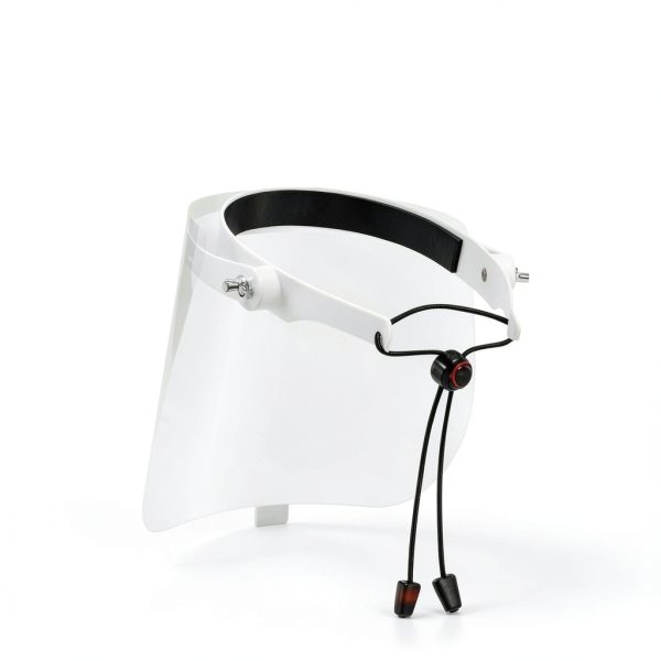 Protective Face Shield NoCry Headband Flip-Up Hinges White-1