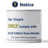 Blue Eagle Faceshield Replacement Visors FC48N Clear Edgeless 3‑Pack-1