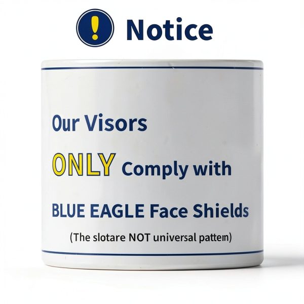 Blue Eagle Faceshield Replacement Visors FC48N Clear Edgeless 3‑Pack-1