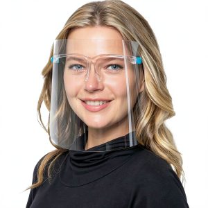 salipt Face Shields Set with 6 Reusable Glassesand and 12 Replaceable Anti Fog Shields for Man and Women to Protect Eyes and Face-0