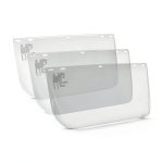 Blue Eagle Faceshield Replacement Visors FC48N Clear Edgeless 3‑Pack-0