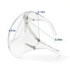 Earthroma 4 Pack Face Shield with Glasses, Face Mask Shield Anti-Fog Clear Ultra Clear Reusable Protective Plastic Face Shield Mask Droplet Splash Guard for Women Men Kids-3